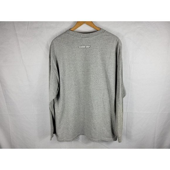 Scooby Doo Shaggy Vintage Cartoon TV Promo Long Sleeve T Shirt Size XL Gray - Picture 6 of 7